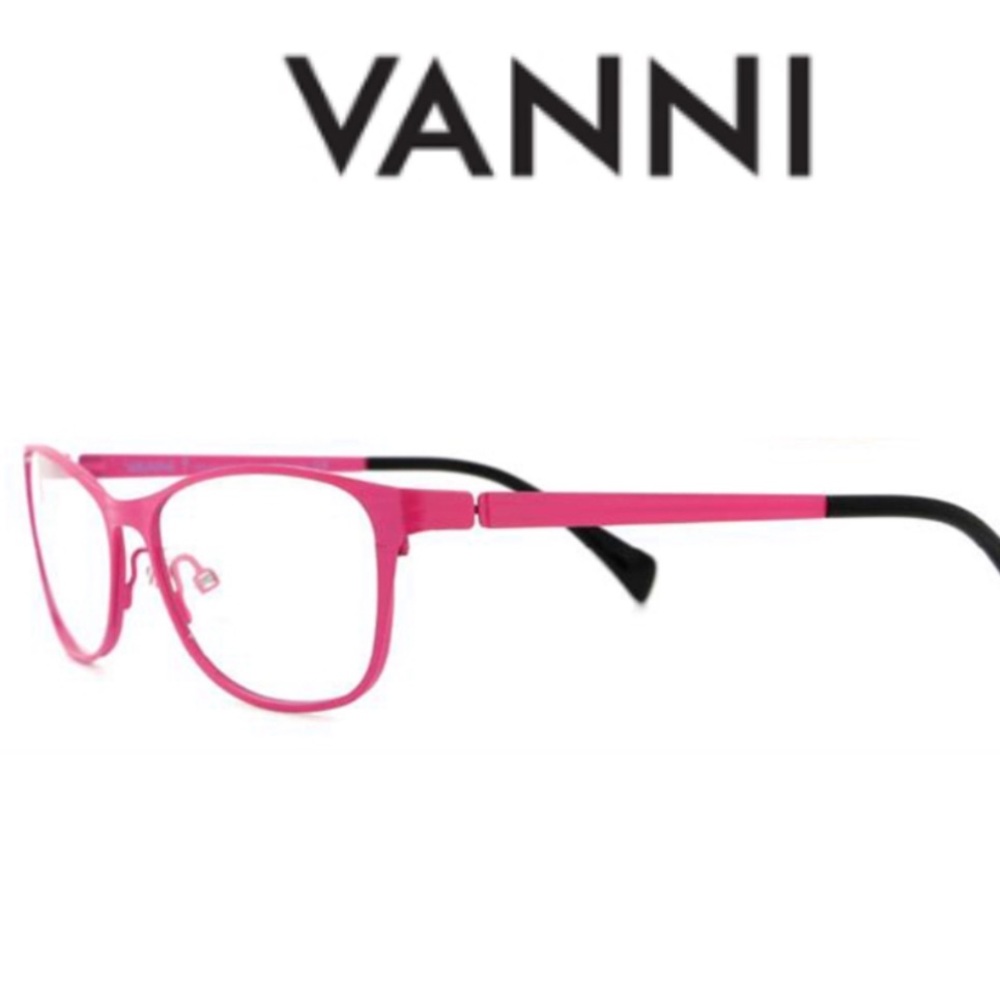 VANNI V1143 C455 52 15 135mm Pink Glasses Made in Italy